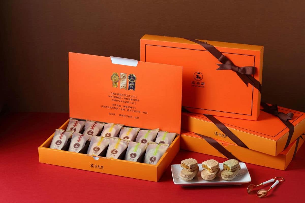 甜蜜的企業禮物之選法布甜的馬卡龍鳳梨酥禮盒，企業年節送禮的最